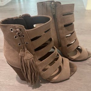 Guess open toed booties - size 6.5